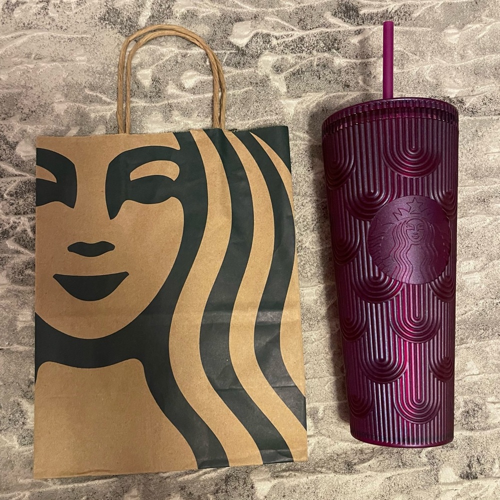 BRAND NEW STARBUCKS PLUM PURPLE VENTI TUMBLER SOFT TOUCH
